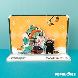 Hatsune Miku: Miku Winter Time Acrylic Figure Standee Chibi Miku and Red Panda 