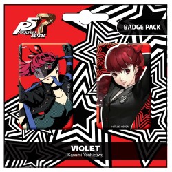 Persona 5 Royal Violet / Kasumi Yoshizawa Badge Pack.