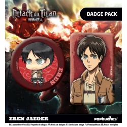 Attack on Titan: Eren Jaeger 2-Pack Badges