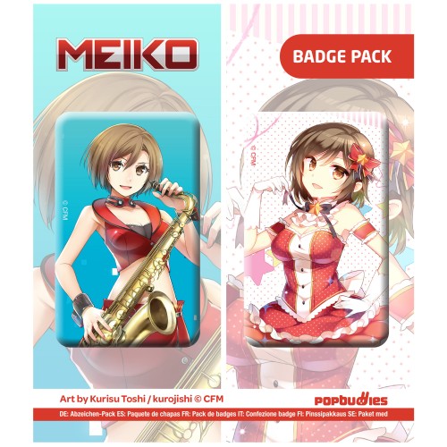 Meiko Badge Pack, set of 2 (Art by Kurisu Toshi / kurojishi) wholesale Europe