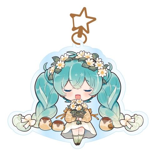Hatsune Miku Kawaii Autumn Time Acrylic Key Chain