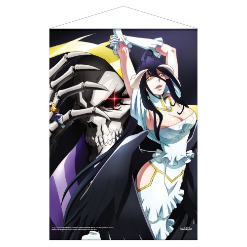 Overlord: Ainz Ooal Gown & Albedo Fabric Wall Scroll